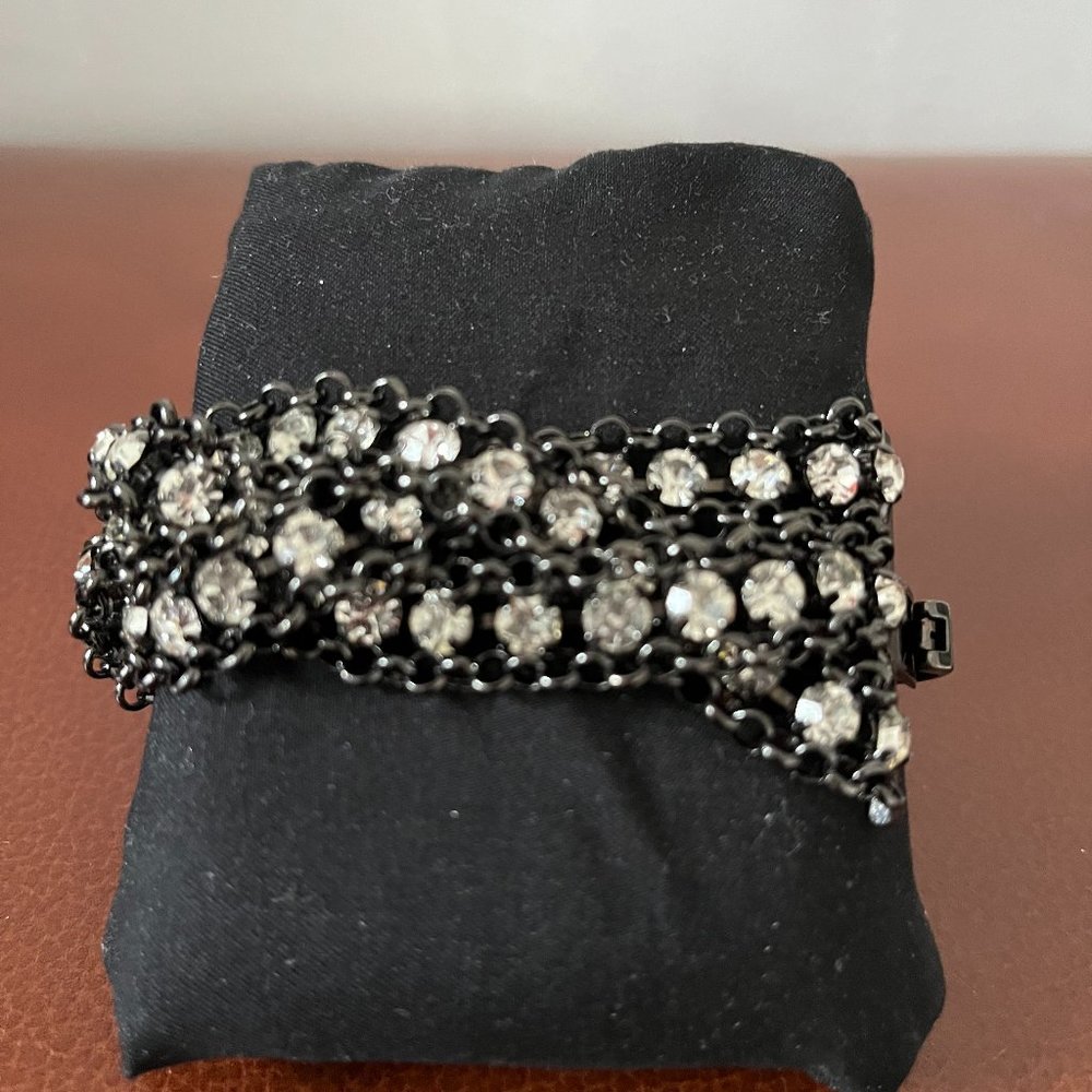Braided Rhinestone Bracelet